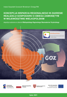 Okładka do badania własnego WROT pt. Koncepcja wsparcia regionalnego w zakresie realizacji gospodarki o obiegu zamkniętym w województwie wielkopolskim.