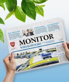 Na zdjęciu gazeta z napisem "Monitor"