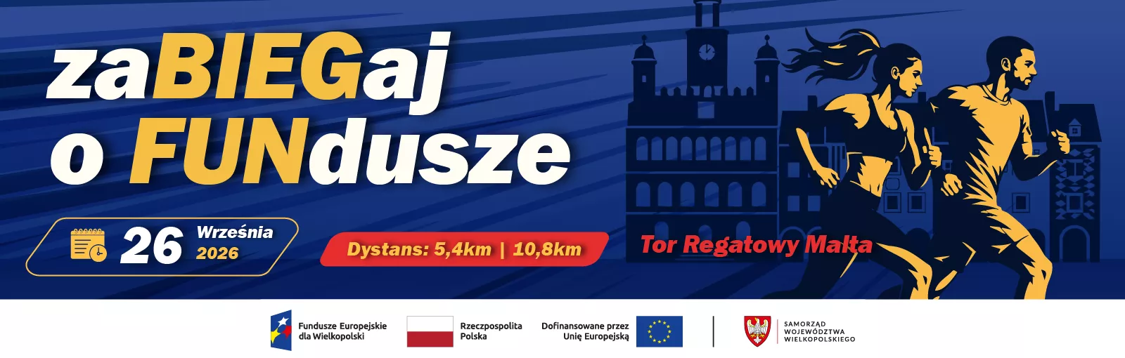 baner biegu zabiegaj o fundusze