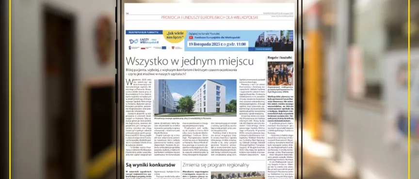 Na zdjęciu tablet z widokiem na artkuły opublikowane w Monitorze Wielkopolskim