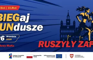 baner biegu zabiegaj o fundusze