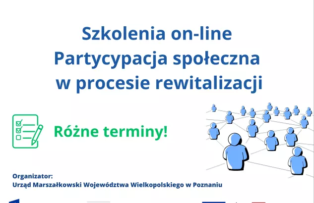 Grafika informacyjna z tekstem szkolenia 