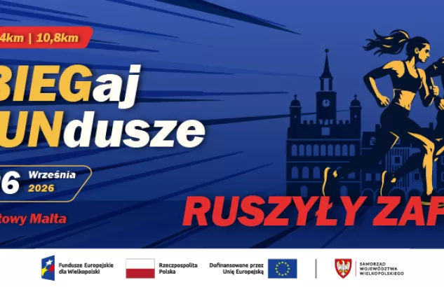 baner biegu zabiegaj o fundusze
