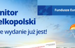 Na zdjęciu napis Monitor Wielkopolski nowe wydanie już jest, z prawej strony jest balon